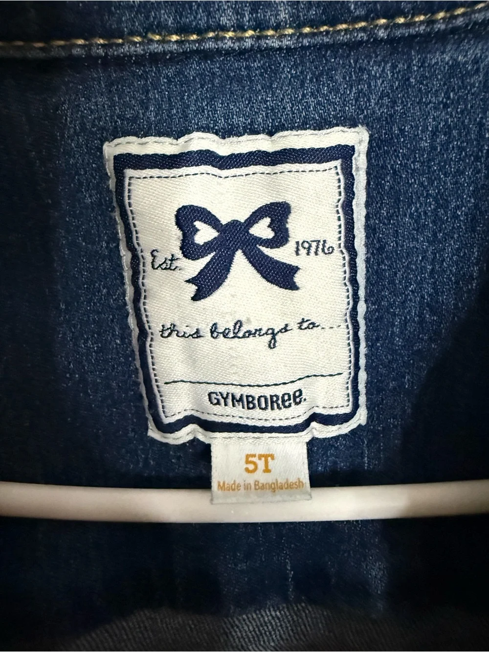 {Gymboree}-Size:5T-Blue Denim Button-Up Jacket